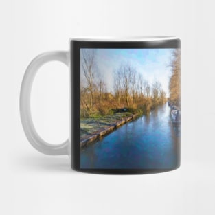 Impressionist Winter Canal Scene at Hungerford Mug